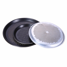 Round Pizza Tray Baking Pan Set Aluminum Non-stick Perforated Pizza Plate